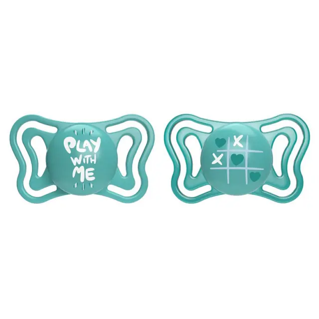 CHICCO Physioforma Light Ορθοδοντικές Πιπίλες Σιλικόνης με Θήκη Πράσινο για 16-36 μηνών 2τμχ 2