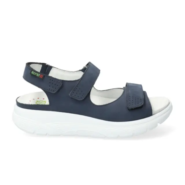 Mephisto/Sano Πέδιλα Γυναικείο δέρμα Nubuck Μπλέ SAN/NORINE JEANS/BLUE