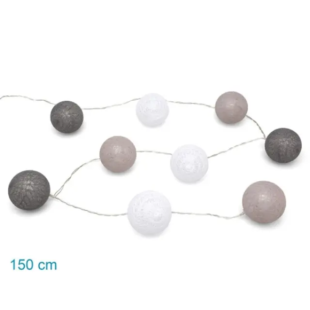 Φωτάκια 9 τμχ.Διακόσμησης Δωματίου Led 150cm Grey 2