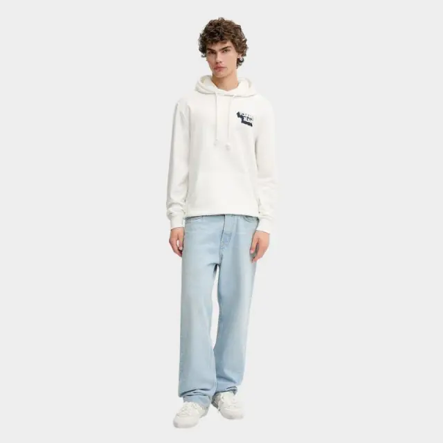 Tommy Hilfiger - Ανδρικό Φούτερ Stack Back Logo Hoodie DM0DM21625-YBL Λευκό - 2XL 3