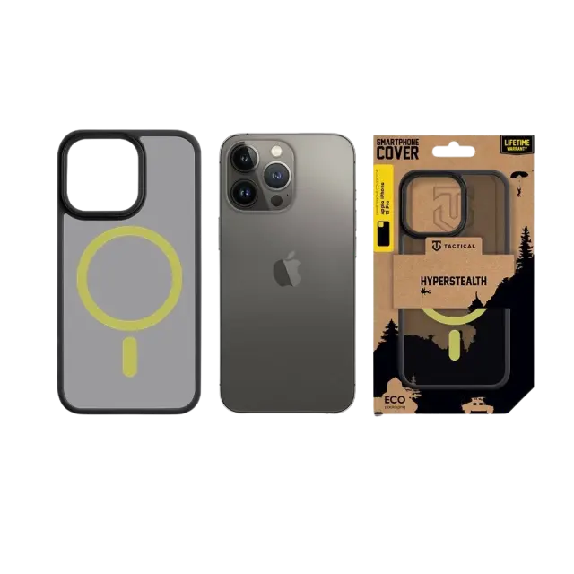 Tactical MagForce Hyperstealth 2.0 Cover for Apple iPhone 13 Pro Black/Yellow 3