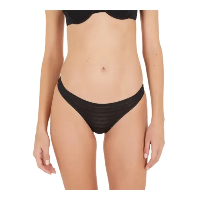 Emporio Armani Γυναικείο String Logo Pattern, Χρώμα Μαύρο - L