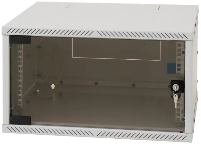 Rack Triton 19" 4U/400mm, FLAT-PACK (unfolded), glass door, gray