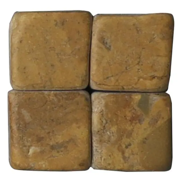 Μαρμάρινη Ψηφίδα M27 Travertin Giallo 15x15x8mm - 500gr