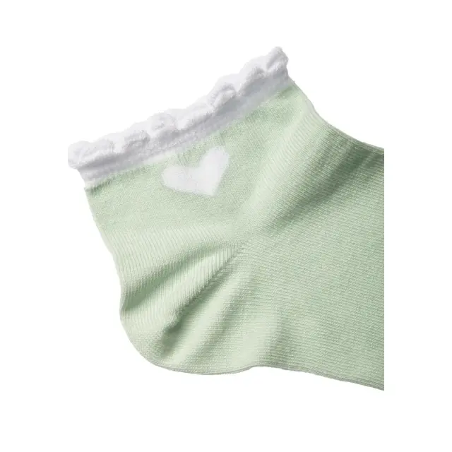 FMS Γυναικείες Κάλτσες Sneaker Heart - 2 Ζεύγη, Χρώμα White-Mint - ONESIZE 2