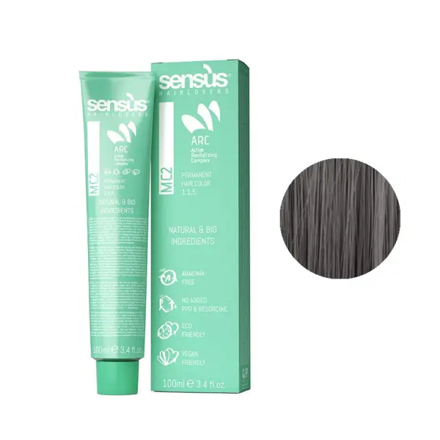 Sensus MC2 Permanent Hair Color 5.1 Light Ash Brown 100ml - (μόνιμη βαφή χωρίς αμμωνία καστανό ανοιχτό σαντρέ)