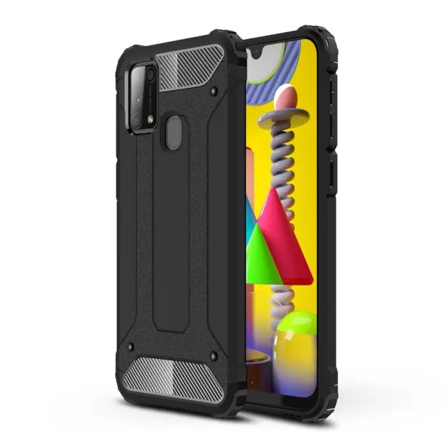 Προστατευτική Θήκη (Plastic & TPU) Full Armor για Samsung Galaxy M31 Black OEM