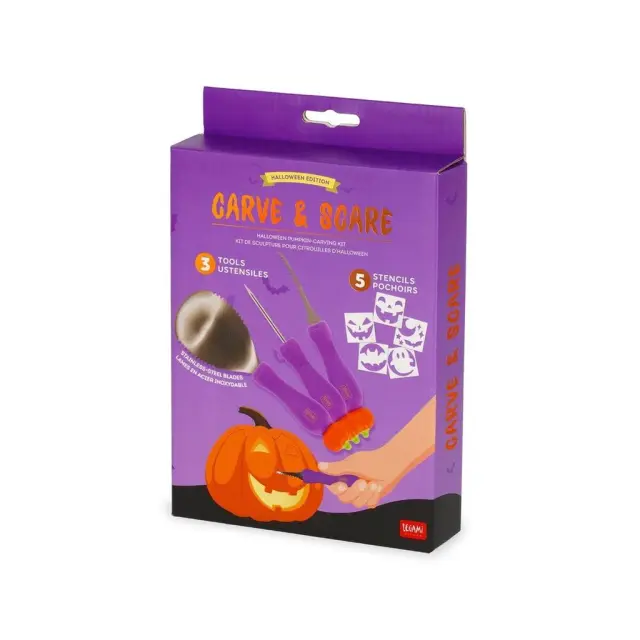 Carve & Scare Legami Pumpkin Carving Kit / PCK0001 (Legami)