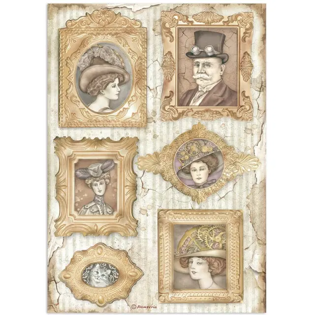 Ριζόχαρτο Stamperia 21x29cm, Lady Vagabond Lifestyle, Frames