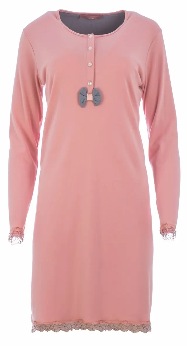 W463 - Pink Glow - NIGHTGOWN SOLID - S 3