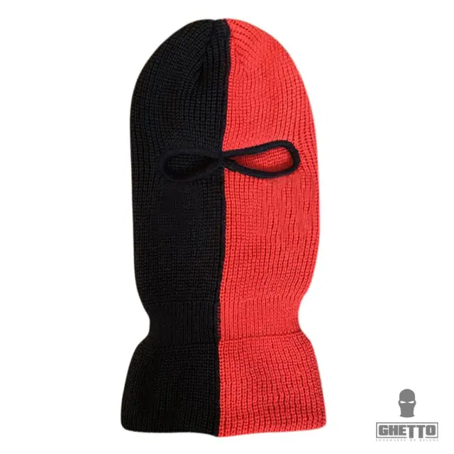 Ghetto New Design Full Face Cover Double Color Red