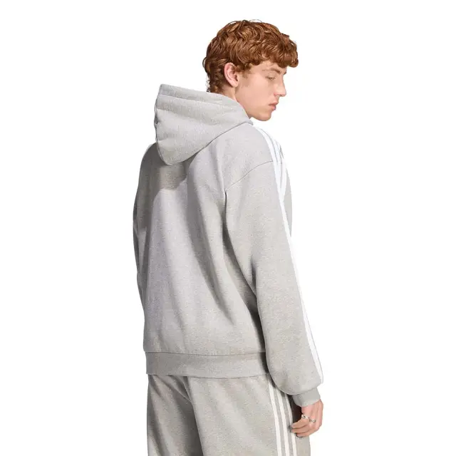 adidas Sportswear Men's 3Stripes Fleece Hoodie Γκρι KY4166 (adidas Sportswear) 2