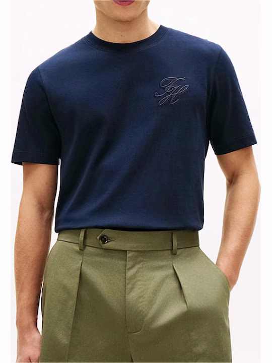 Tommy Hilfiger Ανδρικό T-shirt Σκούρο Μπλε Μπλε Σκούρο