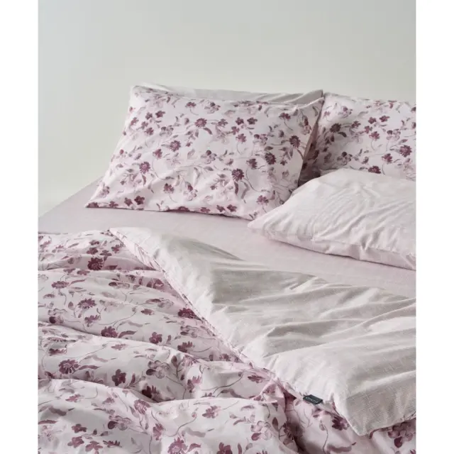 Σετ Σεντόνια Μονά 3 Τεμαχίων Kentia Yuli 18 Old Rose- White 160x270 2