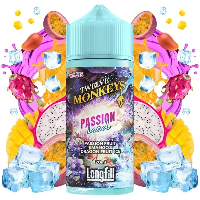Oasis Passion Iced 20ml (120ml) - Twelve Monkeys Flavorshots