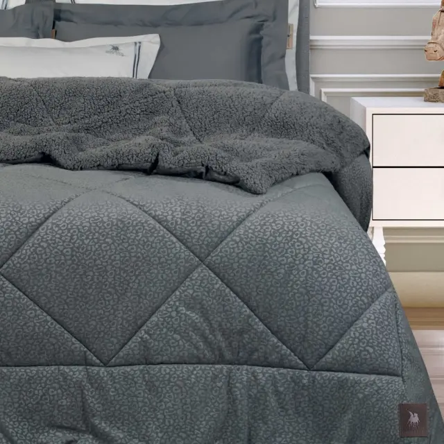 Κουβερτοπάπλωμα 240x250 King Size 700gsm Essential Greenwich Polo Club 4435 Grey 100% Πολυέστερ 2