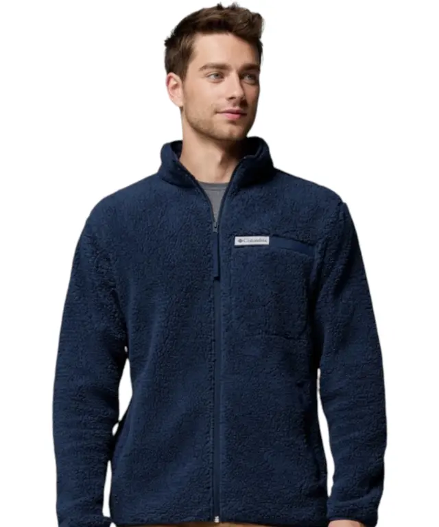 Columbia - Ανδρική Ζακέτα με Φερμουάρ Rugged Ridge High Pile 2135481-464 Μπλε - L 2