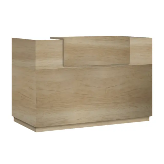 Γραφείο reception Lotus pakoworld σε χρώμα φυσικό 180x70x110εκ