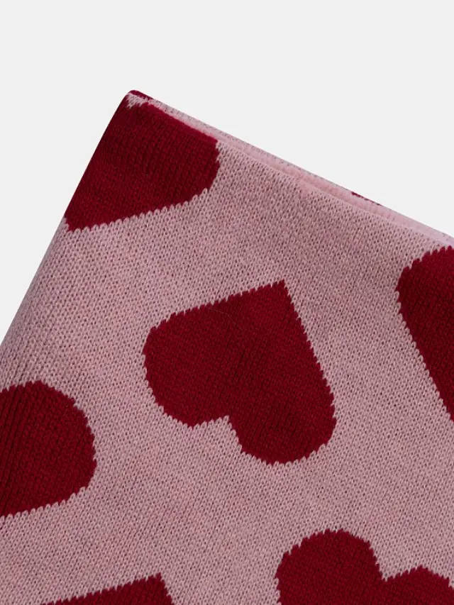 Παιδικός Λαιμός για Κορίτσια Heart Snood ΡΟΖ - One Size 2