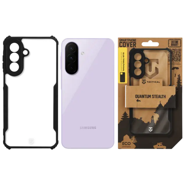 Tactical Quantum Stealth Cover for Samsung Galaxy A27 5G Clear/Black 3