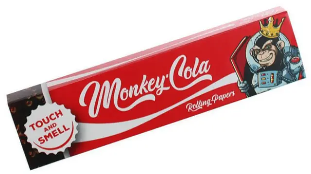 Monkey King Χαρτάκια Red Cola - King Size Slim με Τζιβάνα 32φ.