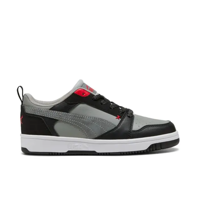Puma Rebound V6 Low (GS) (405037-01) - Μαύρο-Γκρί