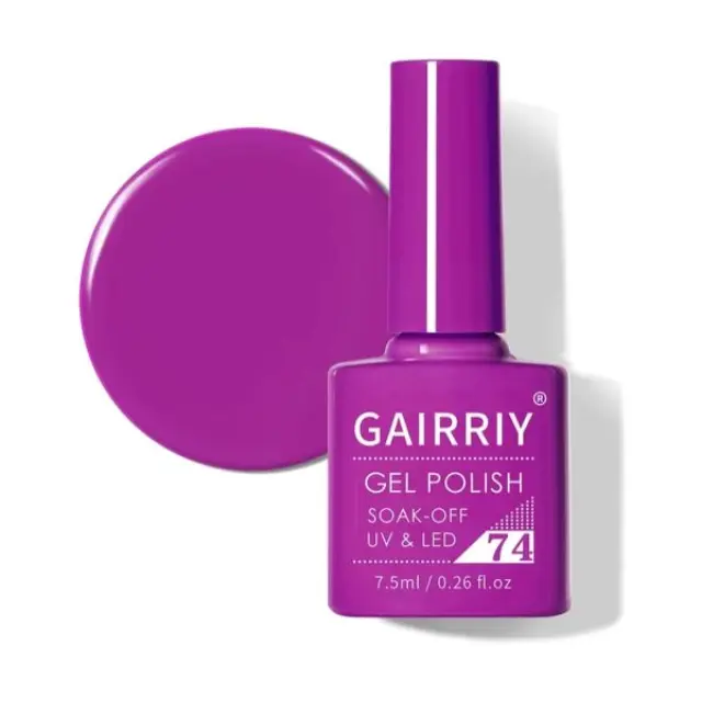 Ημιμόνιμο επαγγελματικό βερνίκι GAIRRIY 7.5ML - 0.26FL.OZ 74