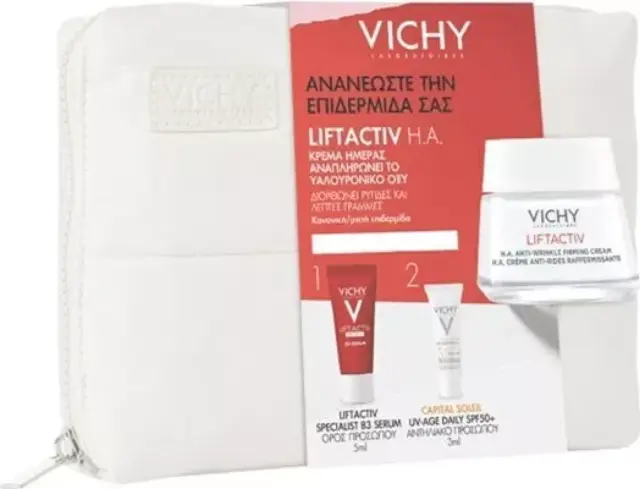 Σετ Περιποίησης Προσώπου Vichy Promo Liftactiv H.A.+ Specialist B3 Serum + Capital Soleil UV-Age Daily SPF50+ 58ml