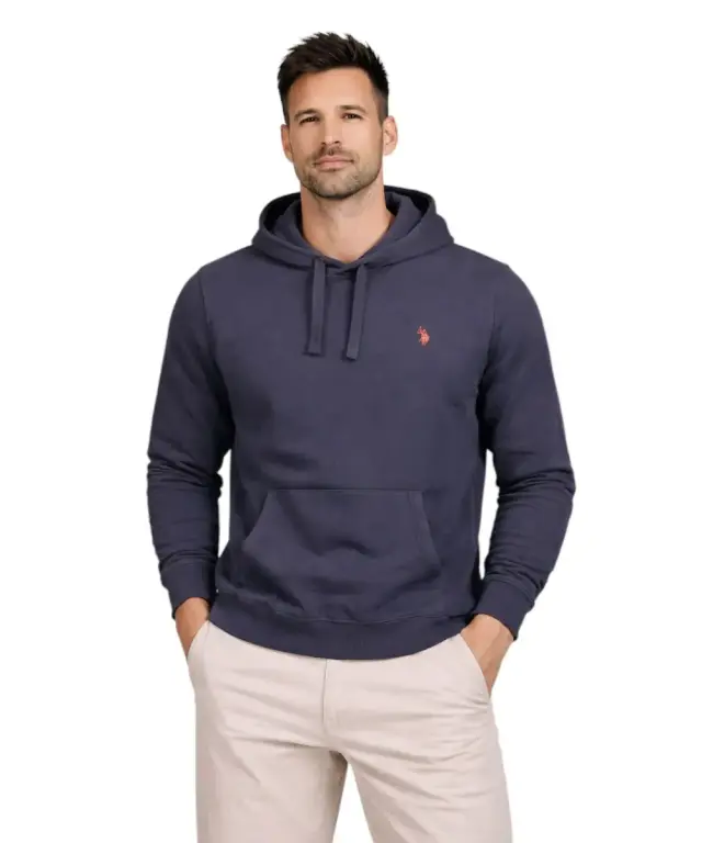 U.S. Polo Assn. - Ανδρικό Φούτερ Με Κουκούλα 63012-53223-179 Μπλε Ναυτικό - XL