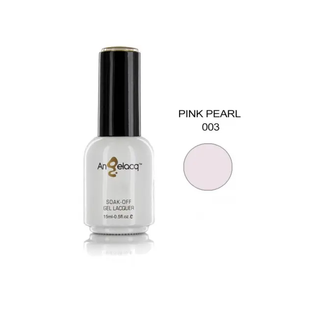 Ημιμόνιμο επαγγελματικό βερνίκι ANGELACQ 15ML - 0.5FL.OZ 003 Pink Pearl
