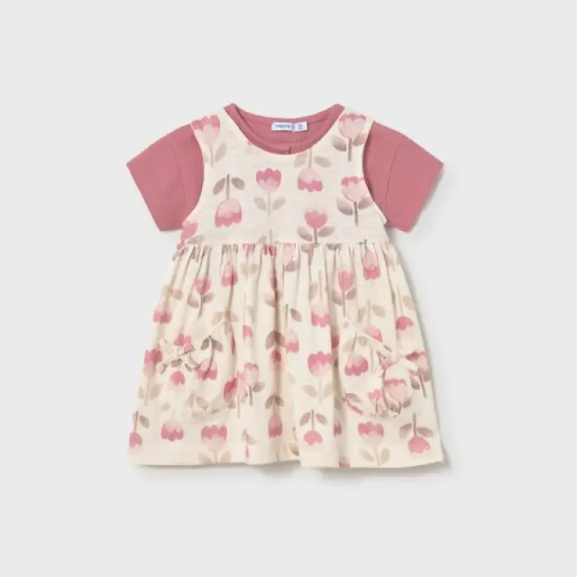 Baby 6 μηνών έως 4 ετών Φόρεμα με ζακετάκι ρουζ - 18M