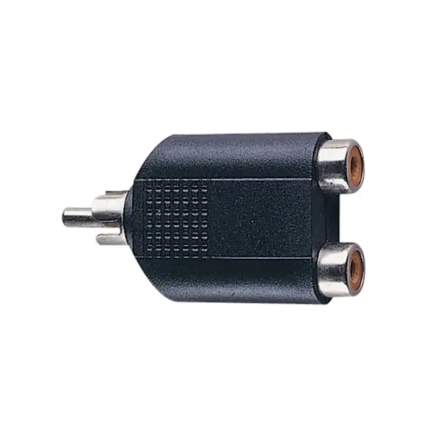 ELECTROVISION Phono Plug to 2x Phono Sockets Adaptor (F371B)