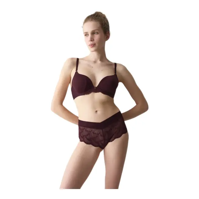 Triumph Γυναικείο Boxer Love in Lace Shorty, Χρώμα Claret