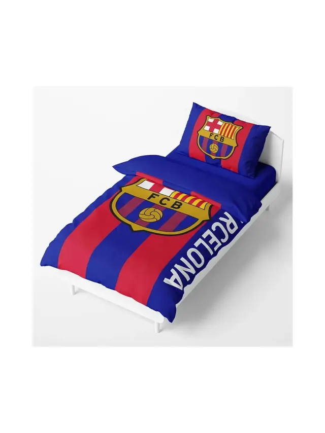 Σετ παπλωματοθήκη-μαξιλαροθήκη Duvet cover "FC Barcelona 135x200cm- BG" with logo- 119122 2