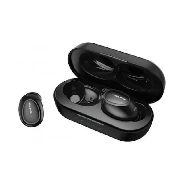 Awei T16 In-ear Bluetooth Handsfree Ακουστικά με Αντοχή στον Ιδρώτα και Θήκη Φόρτισης