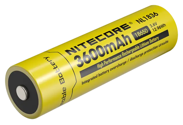 ΜΠΑΤΑΡΙΑ NITECORE 18650 / 3600mAh (τιμή τεμαχίου), NL1836