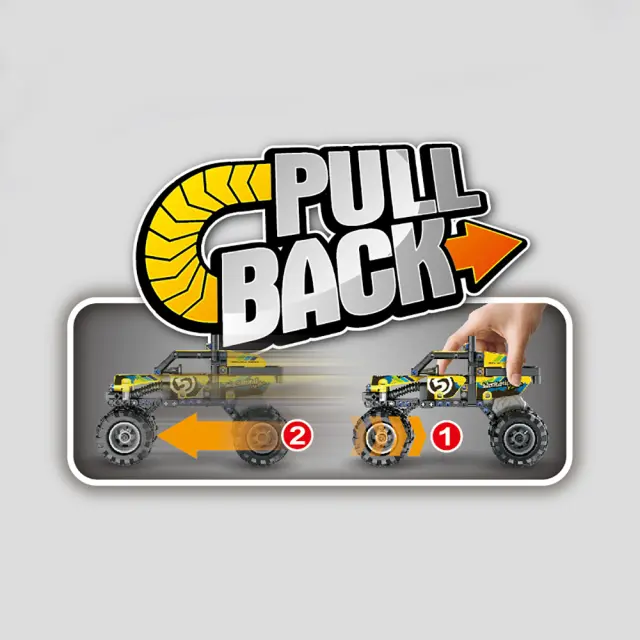 iM.Master Pull Back Off-Road Vehicle 199 τμχ. (6+ετών) Q5804 2