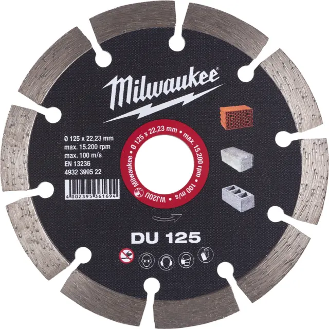 Milwaukee 4932399522 - Διαμαντόδισκος DU 125x22