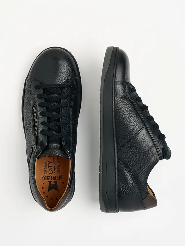 Mephisto Sneakers Ανδρικό δέρμα Μαύρο MEP/HENRIK BLACK 3