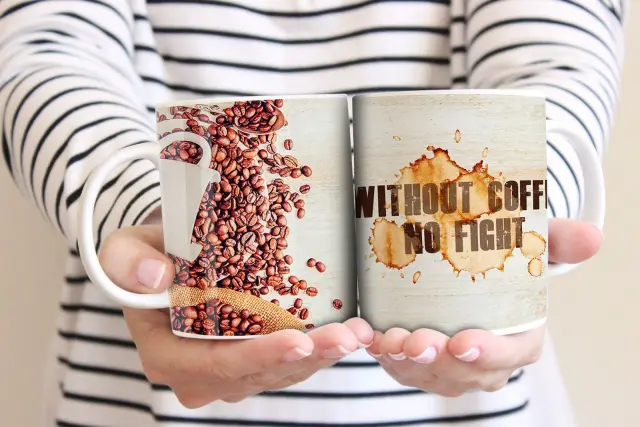Κούπα COFFEE 1Κούπα κεραμική 330ml λευκη με συσκευασία δώρου " (COFFEE 05)