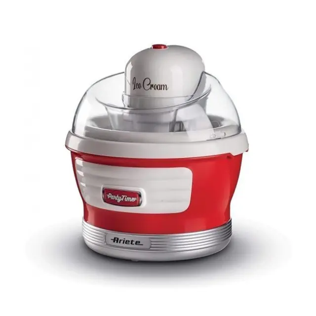 Ariete Παγωτομηχανή Party Time 1.5L 12W Red (643/00)