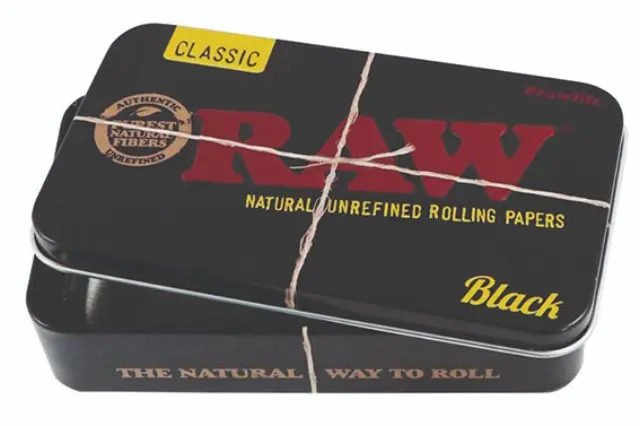 RAW Black Μεταλλικό Kουτί - King Size 2