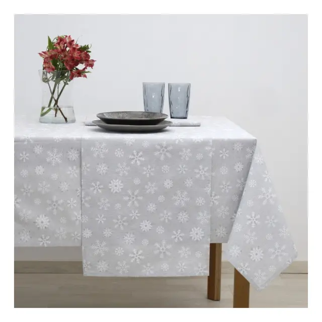 Τραπεζομάντηλο Dimeco 135Χ180 8590 Grey Με Lurex
