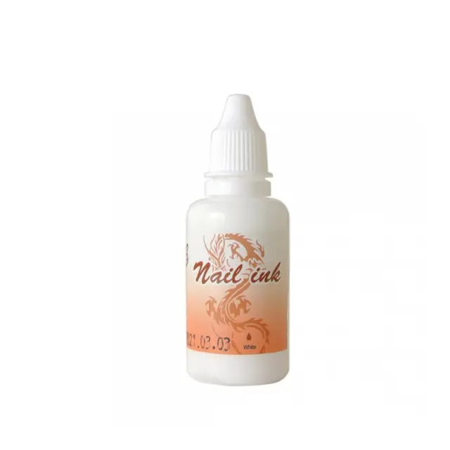 Ακρυλικό χρώμα αερογράφου Λευκό - Airbrush White Nail Ink 30ml OEM