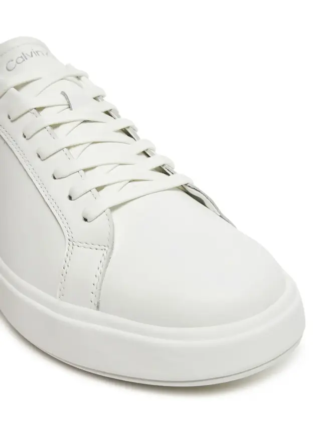 Calvin Klein - Ανδρικά Sneakers Low Top Lace Up Lth HM0HM01016-0LH Λευκό 2