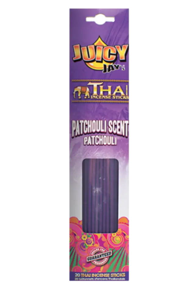Juicy Jays Thai Incense Sticks Αρωματικά - Patchouli Scent (Πατσούλι) 20 τεμ.