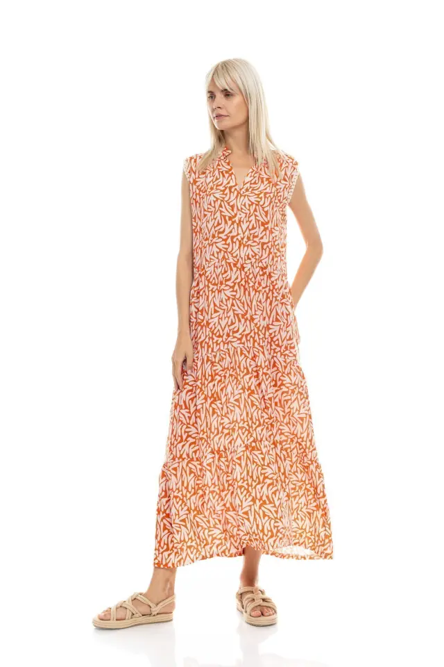 B502 - Type - BEACHWEAR LONG CORAL