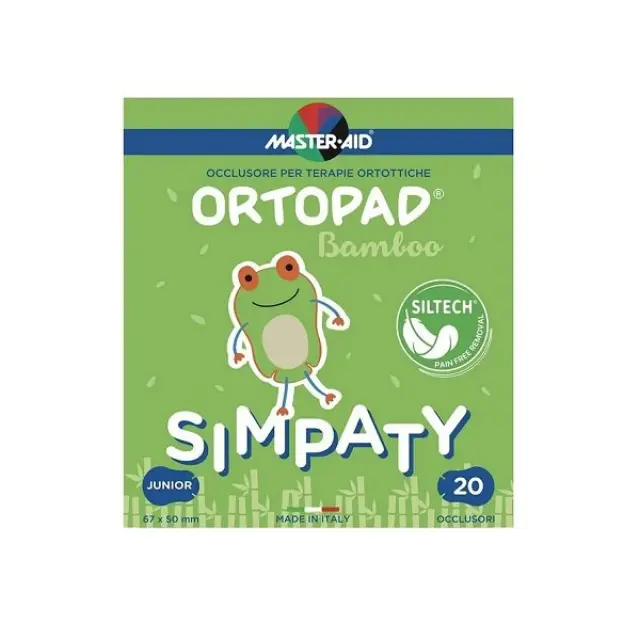 Master Aid | Ortopad Simpaty Αυτοκόλλητα Οφθαλμικά Επιθέματα για Παιδιά | Junior 67x50mm | 20τμχ