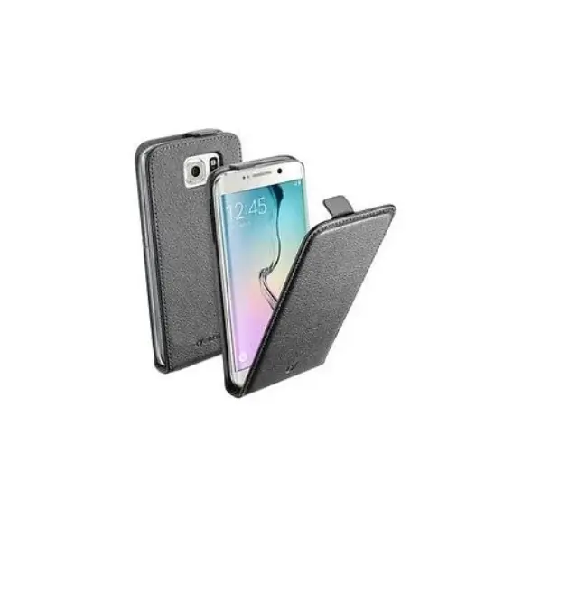 Θήκη Cellular line Flap Essential Book για Samsung Galaxy S6 Edge Black 2
