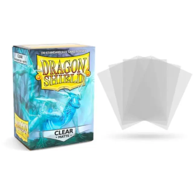 Dragon Shield Standard Sleeves - Matte Clear (100 Sleeves) 2